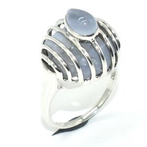 Silver Moonstone (5.3ct) Ring